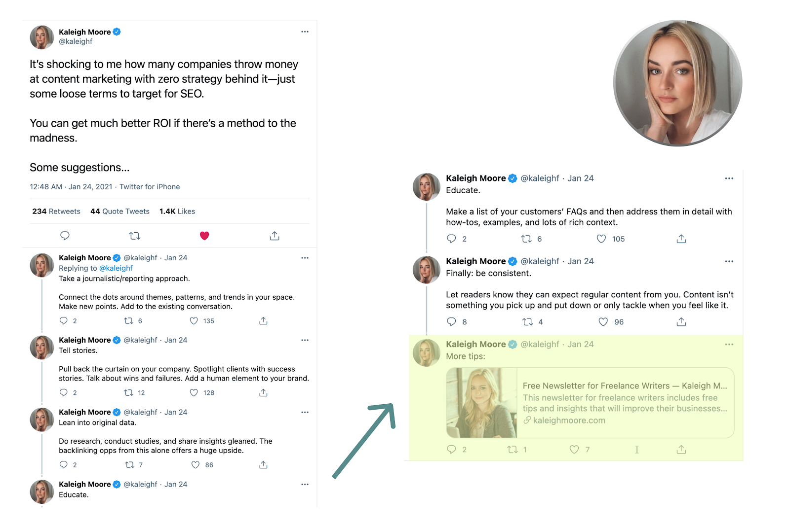 Learn growth loop from Kaleigh Moore.