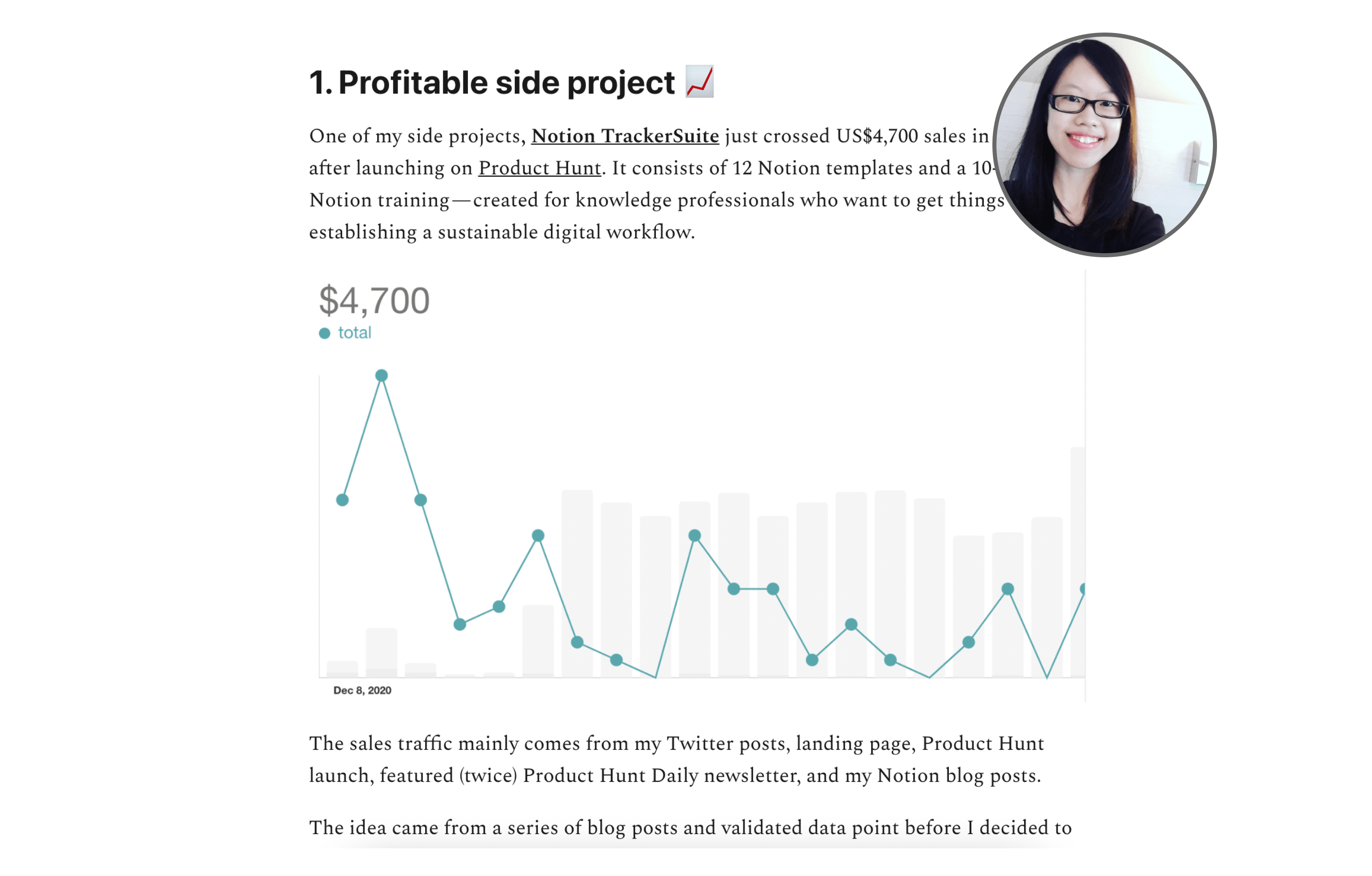 Zoe Chew has a fascinating product creation product that ensures her products will be successful.
